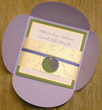 Mimi and Cordell Olive Invitation